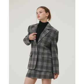 CLASSIC WOOL JACKET GRAY CHECK