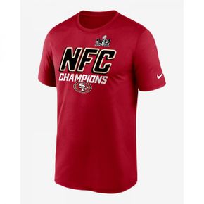 San Francisco 49ers 2023 NFC 챔피언스 아이코닉 남성 나이키 드라이핏 NFL 반팔 티셔츠 NP226D