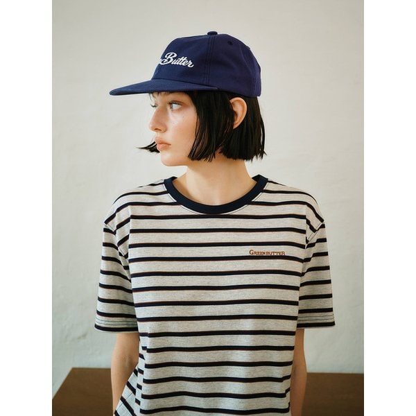 Cotton Stripe Tee (Oatmeal)