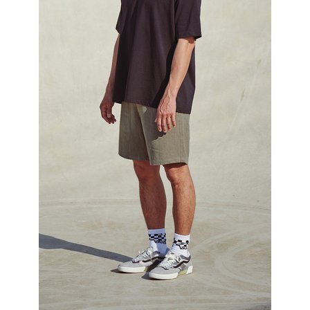 플랫웨이브 인 서울 Salkin Linen Walkshorts Khaki