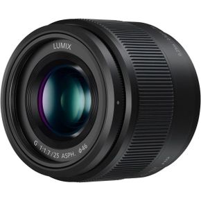 독일 파나소닉 렌즈 Panasonic Lumix 25 mm F1.7 H-H025E-K Prime Objektiv Schwarz  Micro 4/3-