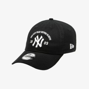 M 뉴에라모자 UQC 14460867 [키즈] MLB 뉴욕 양키스 아치 시티 슬로건 언스트럭쳐 볼캡 블랙