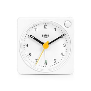 [브라운 BRAUN] BC02XW 저소음 라이팅 크레센도 알람 탁상시계 5.7cm