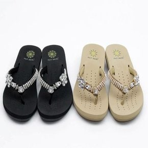 kami et muse Cubic strap wedge flip flop_KM23s208