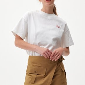 UNISEX 플레이 헤리티지 로고 티셔츠 HAU0007ATZWHT
