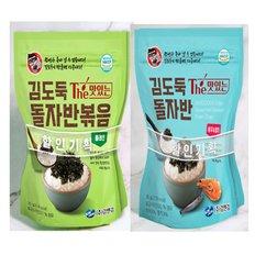  김도둑 돌자반 새우와 멸치(35g+35g) + 김도둑 돌자반볶음 플레인(35g+35g) 2종 1세트