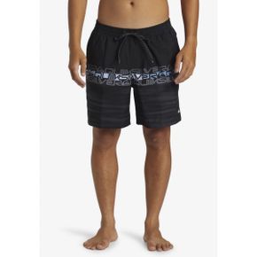 4153440 Quiksilver EVERYDAY WORDBLOCK VOLLEY 17 - Swimming shorts black