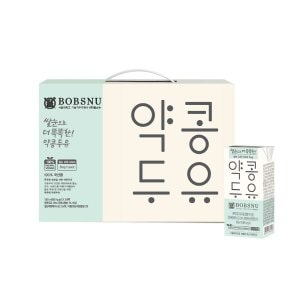 제주 서울대두유 밥스누 쌀눈으로 더 똑똑한 약콩두유(190ml,24팩)