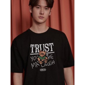 Trust bear Over fit T-Shirts AS1105 (Black)