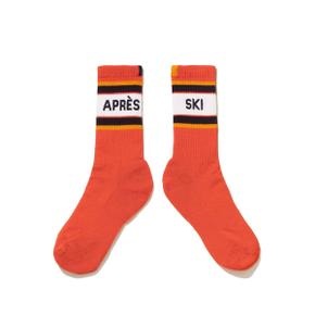 THE WOMENS RIBBED APRES SKI SOCK - POPPY R23