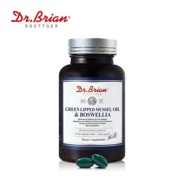 [직구] 닥터브라이언 뉴질랜드 초록입홍합오일 앤 보스웰리아 60캡슐(1개월분)
