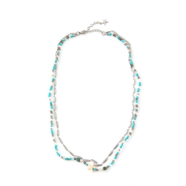 Layered Beaded Necklace Multi