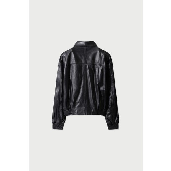 [여주점] [이로] 남성 MANKASPE 오버핏 벨티드 가죽 자켓 IRJLA25014BKX