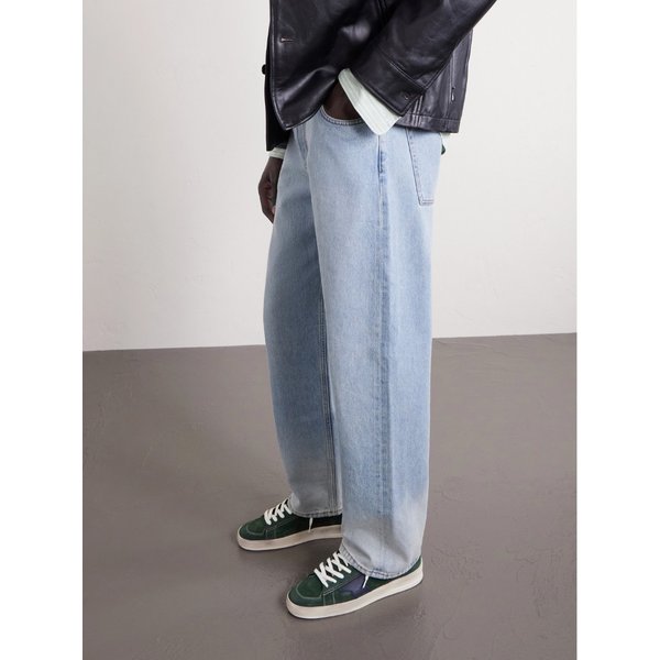 스타단 디스트레스드 가죽 트리밍 스웨이드 스니커즈 46376663162998670