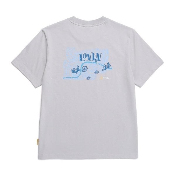 [여주점] N252UTS083 리젠아스킨 유니 LONDON 그래픽 베이직픽 반팔 티셔츠 ICE GREY