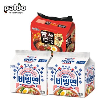 팔도 비빔면 매운맛130gX10개+틈새라면120gX5개