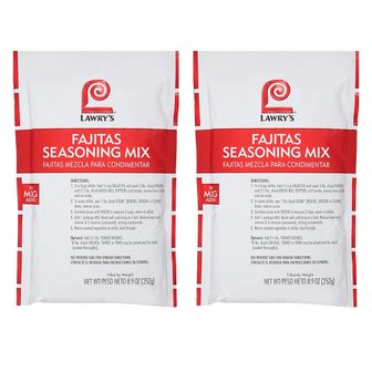  [해외직구]로리스 파지타 시즈닝 믹스 252g 2팩 / Lawry`s Fajitas Seasoning Mix 8.9oz