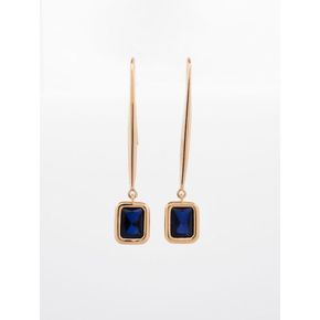 drop BLUE EARRING GOLD 드롭 블루 귀걸이 골드