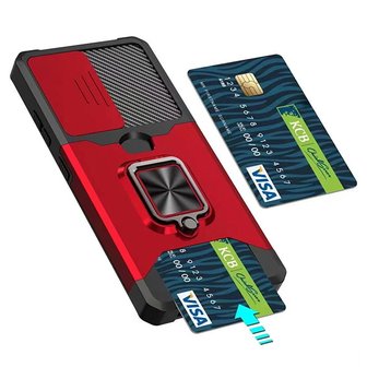  갤럭시S21 범퍼 하드 카드 수납 홀더 마그네틱 자석 핑거 링 거치대 휴대폰 케이스