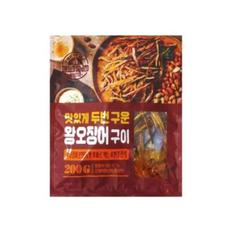 정화식품 맛있게 두 번 구운 왕오징어구이 200g 2개