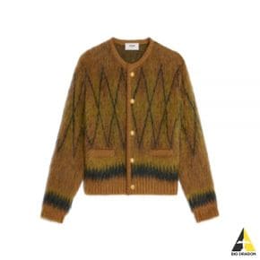 셀린느 24 CARDIGAN JACKET IN BRUSHED ARGYLE MOHAIR (2AT0A293Y 18RS) (브러시드 아가