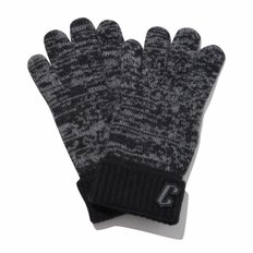 Black Cashmere Blended Knit Gloves_CAHAX24512BKX