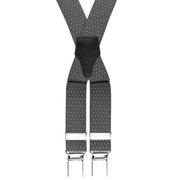 일모로 이태리 부르끌레 멜빵 신축성 X자형 GREY DOT - X36CJPSGR