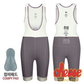 2020 치즈사이클링 여성 스몰 토크 빕숏 가먼트다잉 그레이