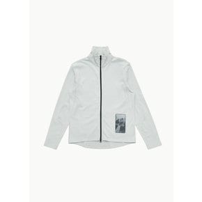 GR10K 80Z FULL ZIPPED TRACKTOP IN PALE GREY