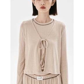 Needs warm cardigan_BEIGE