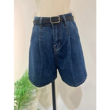 러브앤쇼 핀턱 데님 숏팬츠 LCFGGPT03