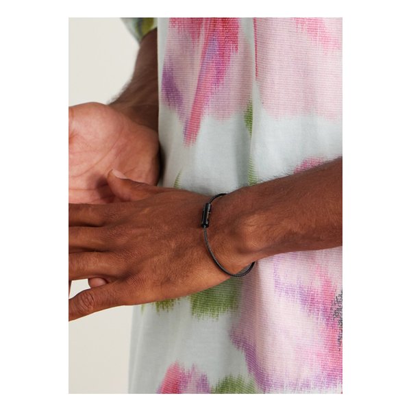 리사이클 티타늄 스털링 실버 18K 골드 브레이슬릿 5g 블랙 46376663162913264