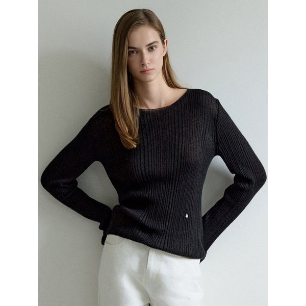 Mohair Slim Knit Black AT5SWF025BK