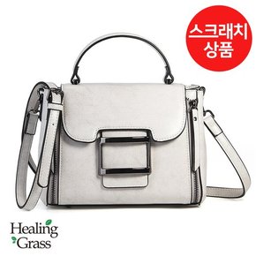 [여주점] [스크래치] 소가죽 버클장식 여성 핸드백 크로스백 HGLH0321WH-S