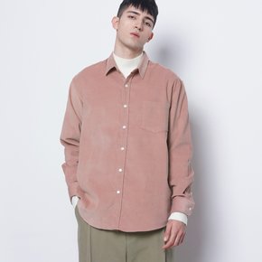 M201 coduroy over shirts pink