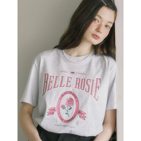 Belle Rose T-shirt - Light Grey