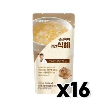  세븐일레븐 군산 혜미명인식혜 아이스파우치음료 320ml x 16개