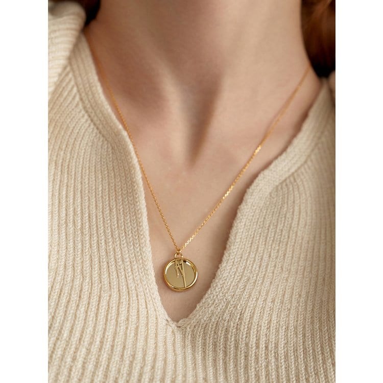 leeENoir Logo Coin Necklace (2color) - SSG.COM
