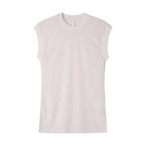여성 민소매 크루넥 탑 BABY PINK