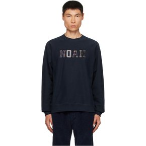 노아 네이비 아플리케 스웨트셔츠 SS126FW23NVY NAVY