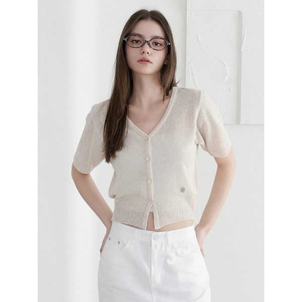 WK-16 LINEN HALF CARDIGAN (3COLORS)