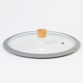 후라이팬 뚜껑 우드 실리콘 냄비 뚜껑 18cm