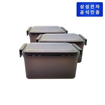 삼성 투명 김치통 S-080S03  8 L 3개 (김치플러스 420 L 상칸)