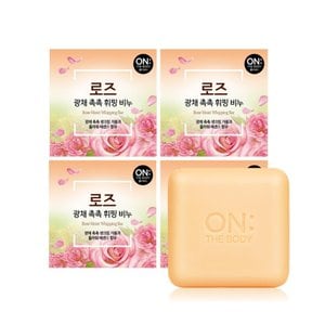  온더바디 휘핑 로즈 비누 90g*4