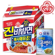 오뚜기 진비빔면 멀티 156g 4개 + 유동 골뱅이 400g