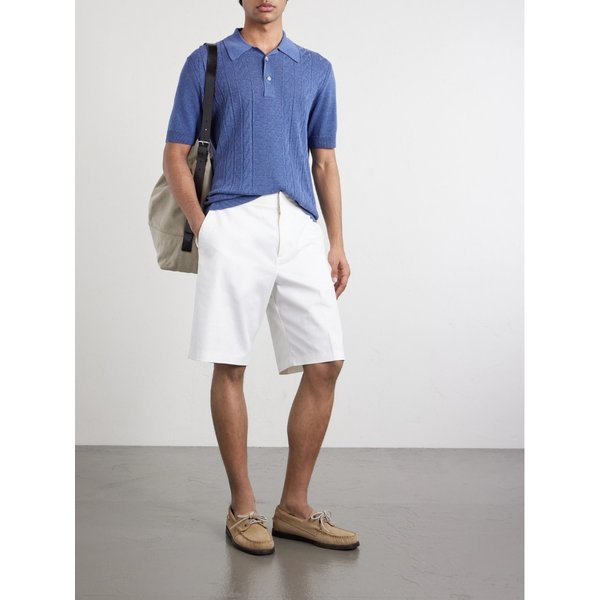 피아첸차 1733 실크 리넨 블렌드 폴로 셔츠 46376663163073496