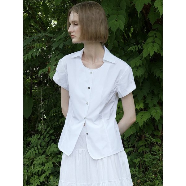 [리퍼브] COA HOURGLASS BLOUSE (WHITE)