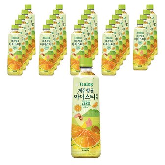  티로그 아이스티 제로 제주청귤 500ml 48패트