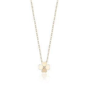 18K NEW 행운모티브 클로버 목걸이 LNN25005G