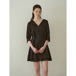 [2차 재입고] Sophie French Layered Dress (Black)